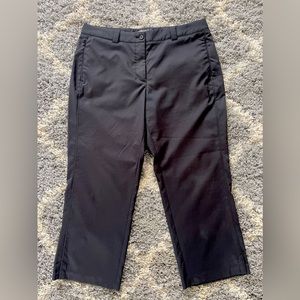 Womens Nike Golf Pants 12 Black Athletic Capri Stretch